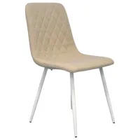Scaun de bucătărie Evelin YTC-079WH Stofă/ Light Beige White photo 4