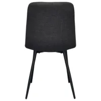 Scaun de bucătărie Evelin YTC-080B Stofă/ Dark Gray Black photo 3