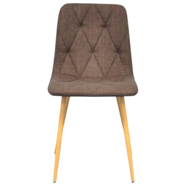 Scaun de bucătărie Evelin YTC-080WO Stofă/ Dark Brown Yellow photo 1