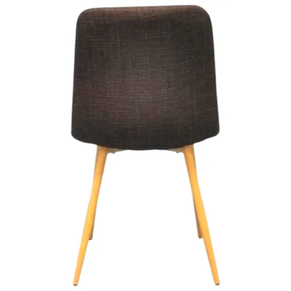 Scaun de bucătărie Evelin YTC-080WO Stofă/ Dark Brown Yellow photo 2