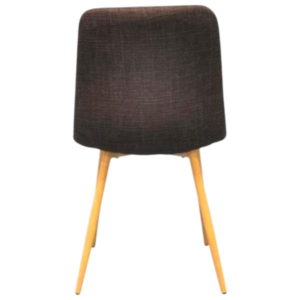 Scaun de bucătărie Evelin YTC-080WO Stofă/ Dark Brown Yellow photo 2