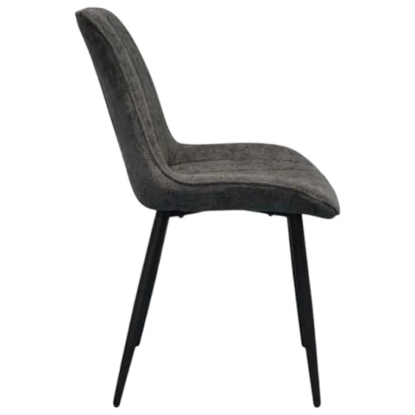 Scaun de bucătărie Evelin YTC-055B Stofă/ Dark Gray Black photo 2