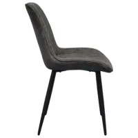 Scaun de bucătărie Evelin YTC-055B Stofă/ Dark Gray Black photo 2
