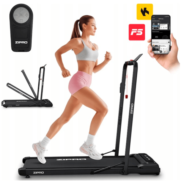 Беговая дорожка Zipro Newlite 12 км/ч / 110 кг / Черный photo 2