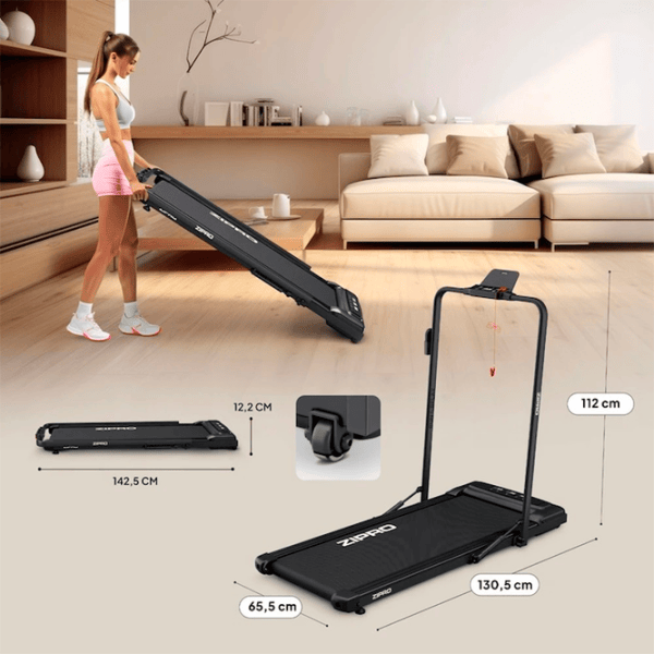 Беговая дорожка Zipro Newlite 12 км/ч / 110 кг / Черный photo 3