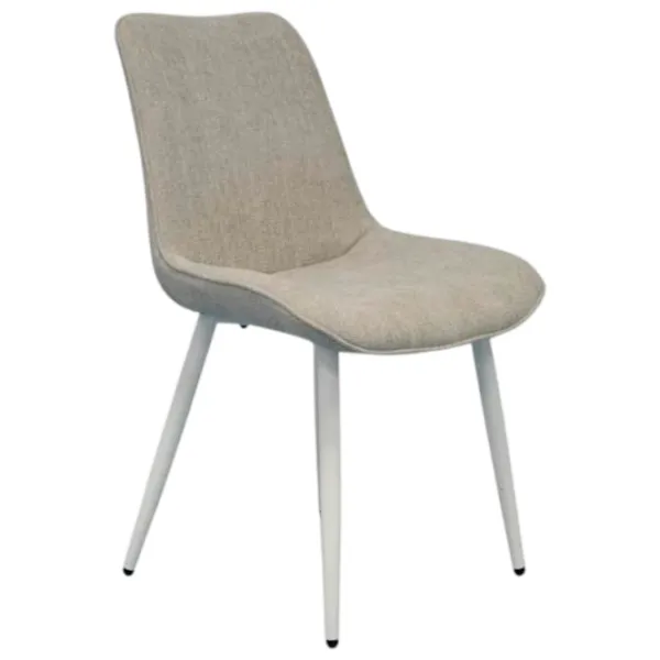 Scaun de bucătărie Evelin YTC-055WH Stofă/ Light Gray White photo 2