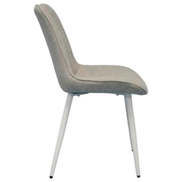 Scaun de bucătărie Evelin YTC-055WH Stofă/ Light Gray White photo 4