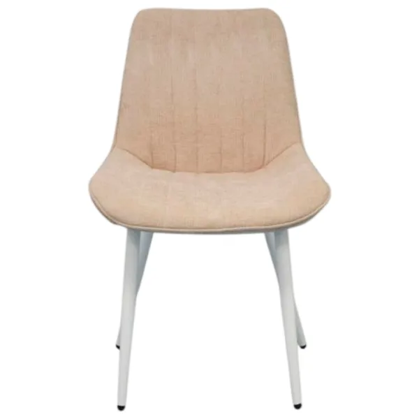 Scaun de bucătărie Evelin YTC-055WH Stofă/ Light Beige White photo 1