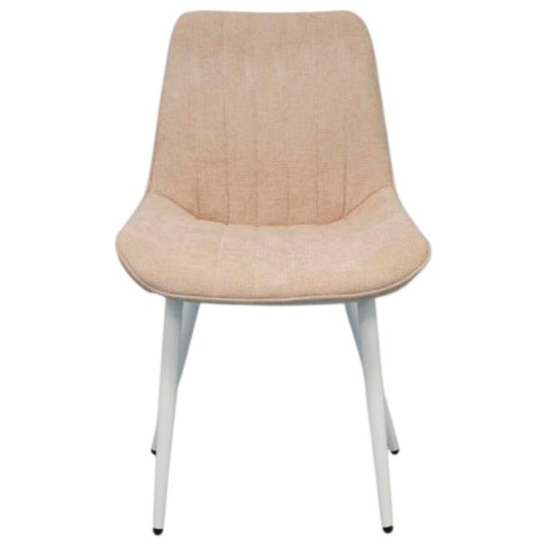 Scaun de bucătărie Evelin YTC-055WH Stofă/ Light Beige White photo 1
