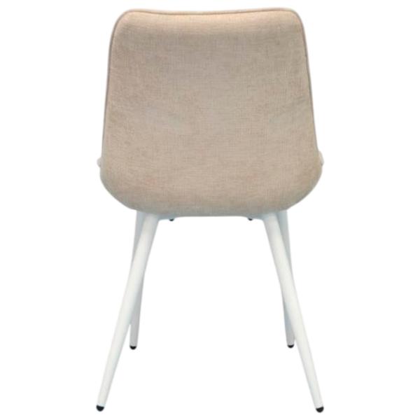 Scaun de bucătărie Evelin YTC-055WH Stofă/ Light Beige White photo 4