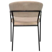 Scaun de bucătărie Evelin YTC-097B Stofă/ Light Beige Black photo 2