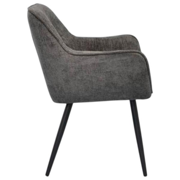 Scaun de bucătărie Evelin YTC-090B Stofă/ Dark Gray Black photo 2