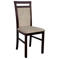 Scaun de bucătărie Drewmix Milano 5 21A Stofă/ Dark Brown Beige