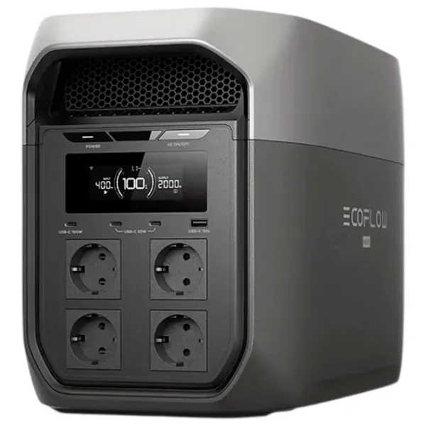 Портативная зарядная станция EcoFlow Delta 3 Max LiFePO4 2048 Втч / Черный photo 1