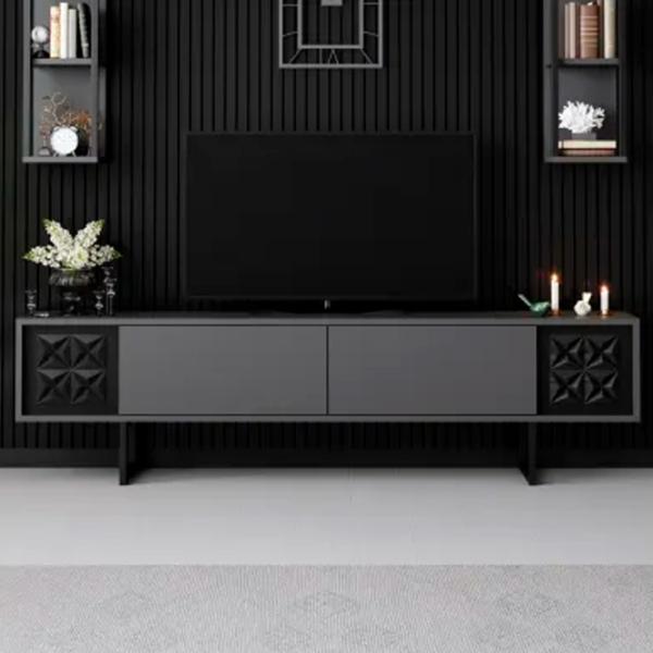 Комплекты ТВ-зона Trendy Black Line 48 см x 30 cм x 180 см / Черный photo 3
