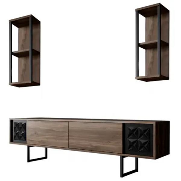 Комплекты ТВ-зона Trendy Black Line 48 см x 30 cм x 180 см / Коричневый photo 1