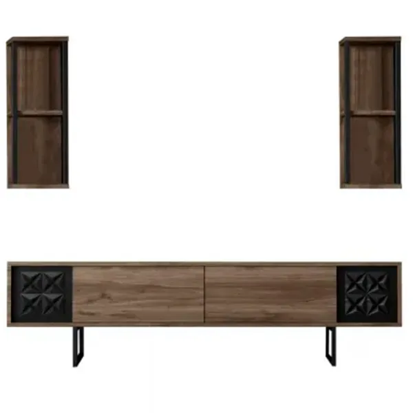 Комплекты ТВ-зона Trendy Black Line 48 см x 30 cм x 180 см / Коричневый photo 2