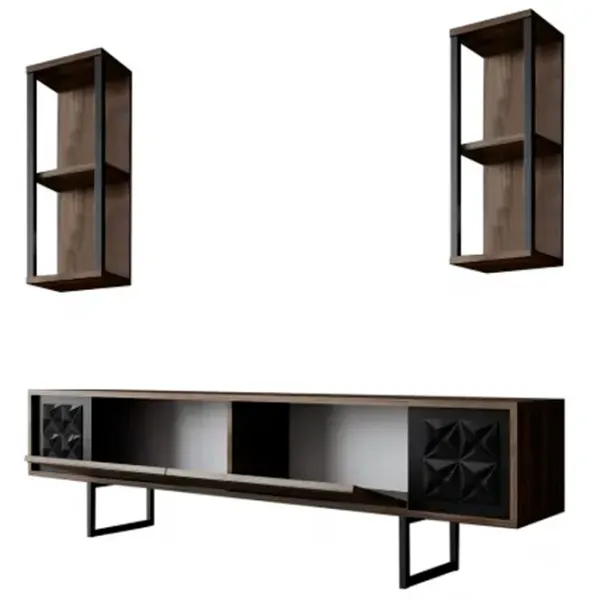 Комплекты ТВ-зона Trendy Black Line 48 см x 30 cм x 180 см / Коричневый photo 3