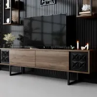 Комплекты ТВ-зона Trendy Black Line 48 см x 30 cм x 180 см / Коричневый photo 4