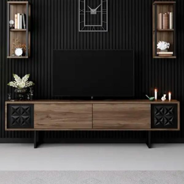 Комплекты ТВ-зона Trendy Black Line 48 см x 30 cм x 180 см / Коричневый photo 5