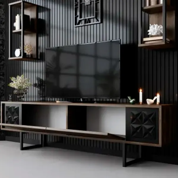 Комплекты ТВ-зона Trendy Black Line 48 см x 30 cм x 180 см / Коричневый photo 6