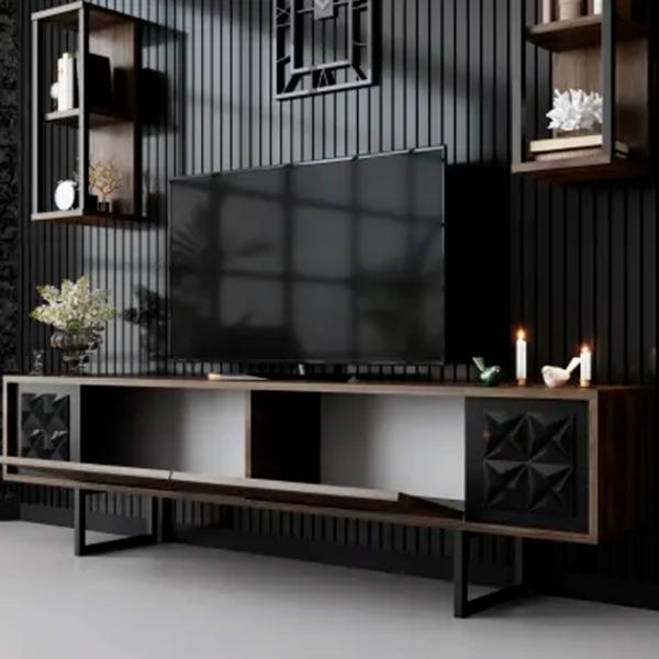 Комплекты ТВ-зона Trendy Black Line 48 см x 30 cм x 180 см / Коричневый photo 6