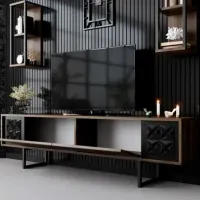 Комплекты ТВ-зона Trendy Black Line 48 см x 30 cм x 180 см / Коричневый photo 6