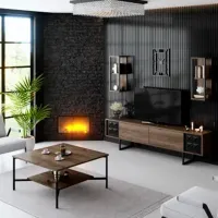 Комплекты ТВ-зона Trendy Black Line 48 см x 30 cм x 180 см / Коричневый photo 8