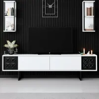 Комплекты ТВ-зона Trendy Black Line 48 см x 30 cм x 180 см / Белый photo 3
