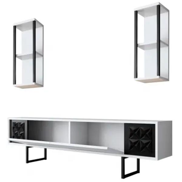 Комплекты ТВ-зона Trendy Black Line 48 см x 30 cм x 180 см / Белый photo 8