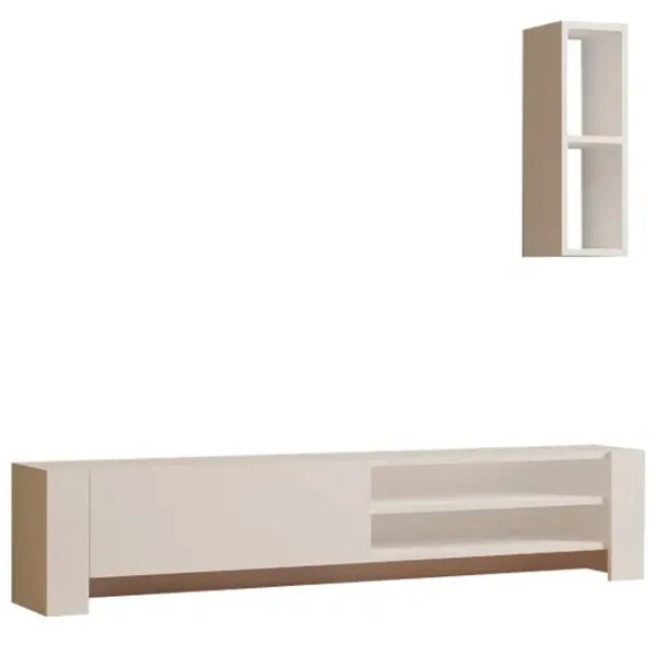 Seturi zona TV Trendy Naz 33 cm x 26.8 cm x 160 cm / White photo 1