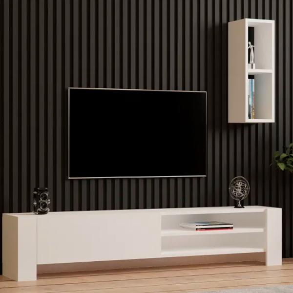 Seturi zona TV Trendy Naz 33 cm x 26.8 cm x 160 cm / White photo 2