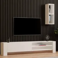 Seturi zona TV Trendy Naz 33 cm x 26.8 cm x 160 cm / White photo 2