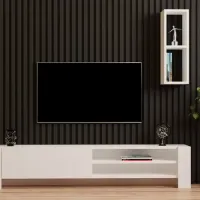 Seturi zona TV Trendy Naz 33 cm x 26.8 cm x 160 cm / White photo 3