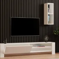 Seturi zona TV Trendy Naz 33 cm x 26.8 cm x 160 cm / White photo 4