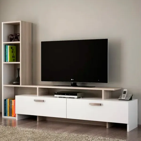 Seturi zona TV Trendy Simal 29.8 cm x 22 cm x 168 cm / White photo 4