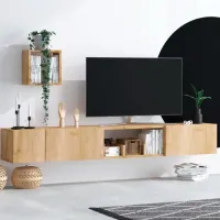 Seturi zona TV Trendy Avior 25 cm x 32 cm x 180 cm / Stejar Sonoma photo 3