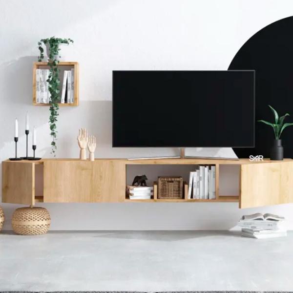 Комплекты ТВ-зона Trendy Avior 25 см x 32 см x 180 см / Дуб Сонома photo 4