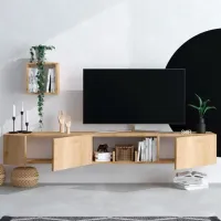 Seturi zona TV Trendy Avior 25 cm x 32 cm x 180 cm / Stejar Sonoma photo 6