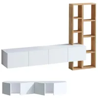 Комплекты ТВ-зона Trendy Pana 25 см x 32 см x 182 см / Белый