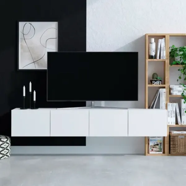 Комплекты ТВ-зона Trendy Pana 25 см x 32 см x 182 см / Белый photo 2