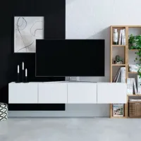 Комплекты ТВ-зона Trendy Pana 25 см x 32 см x 182 см / Белый photo 2