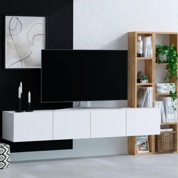Комплекты ТВ-зона Trendy Pana 25 см x 32 см x 182 см / Белый photo 3