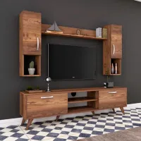 Seturi zona TV Trendy M27 180 cm x 35 cm x 284 cm / Brown photo 3