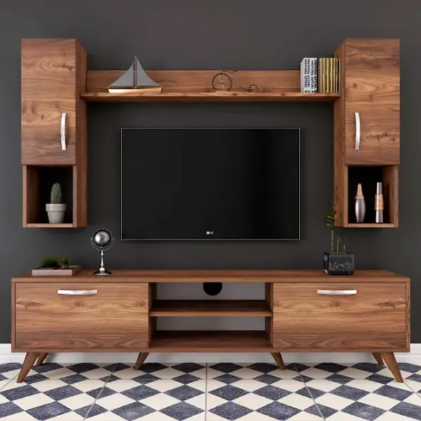 Комплекты ТВ-зона Trendy M27  180 см x 35 см x 284 см / Коричневый photo 4