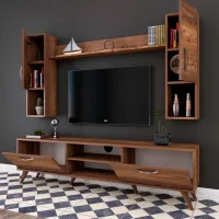 Seturi zona TV Trendy M27 180 cm x 35 cm x 284 cm / Brown photo 5