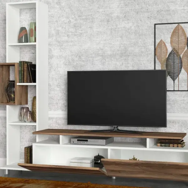 Seturi zona TV Trendy TULIP 166.7 cm x 29.5 cm x 160 cm / Brown photo 5