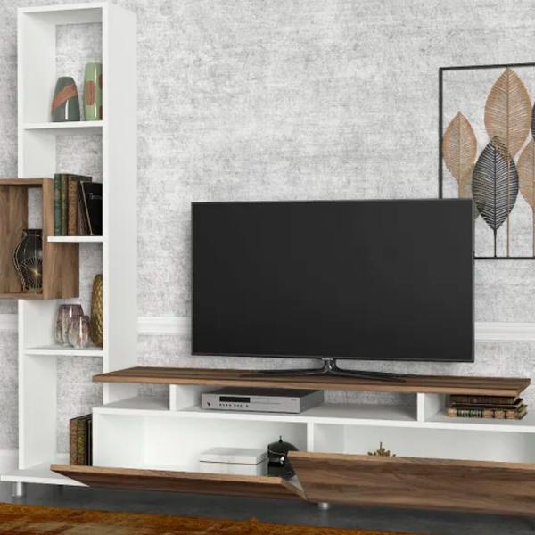 Seturi zona TV Trendy TULIP 166.7 cm x 29.5 cm x 160 cm / Brown photo 5
