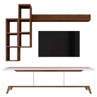 Комплекты ТВ-зона Trendy TV M16 48.6 см x 35 см x 180 см / Белый