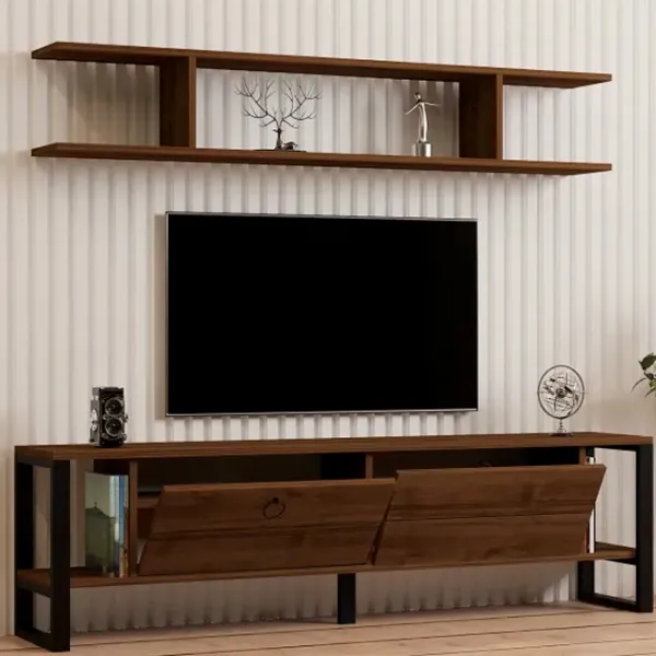 Комплекты ТВ-зона Trendy Melis 45 см x 30 cм x 160 см / Коричневый photo 2